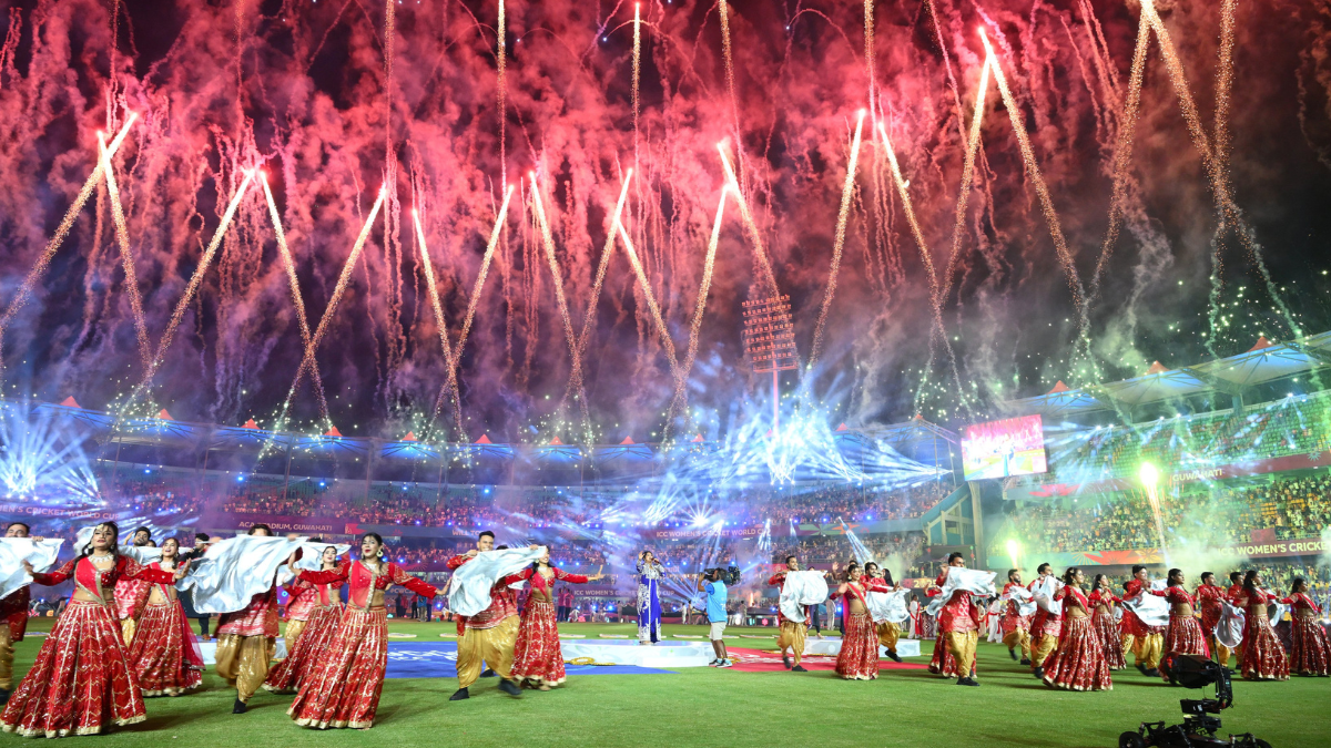 The opening ceremony of the ICC Women’s World Cup in Guwahati