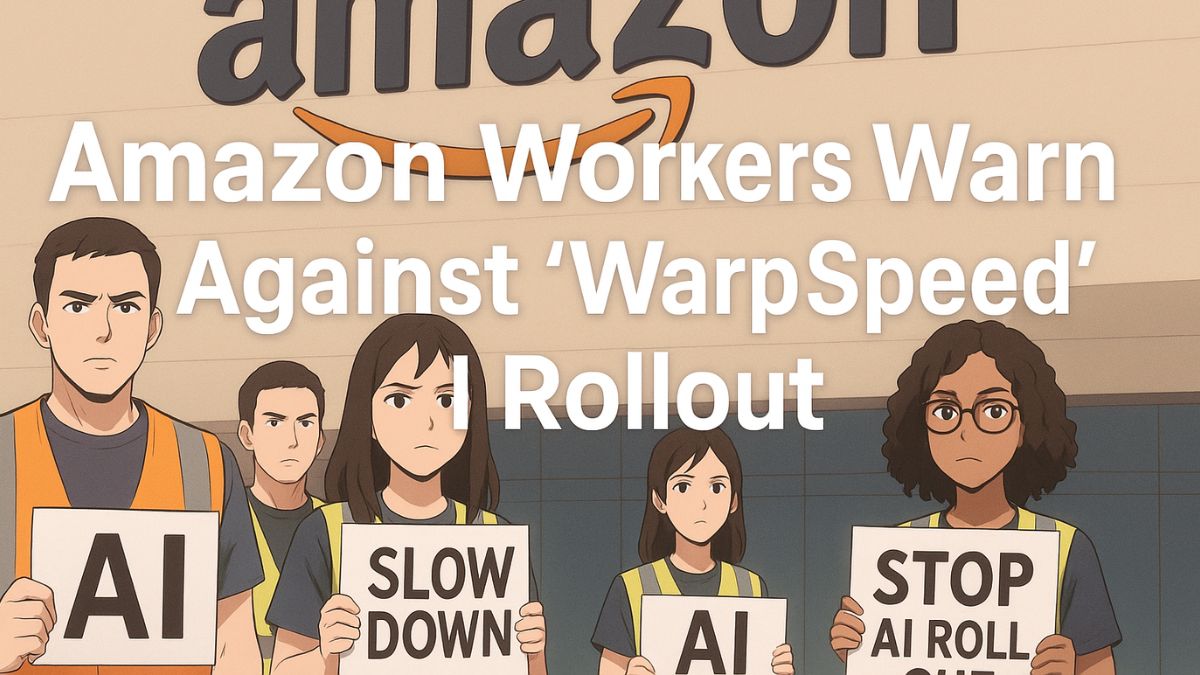 Amazon Workers Warn Against ‘Warp-Speed’ AI Rollout ,(AI-generated representational image)