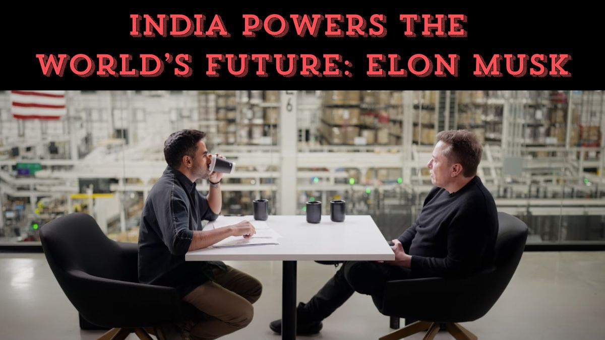 Musk spoke with great admiration about India’s contribution to the United States