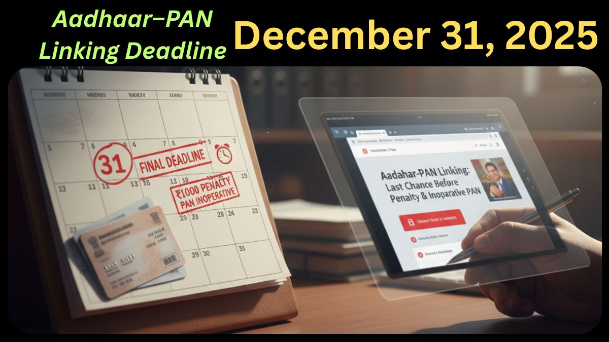 Aadhaar–PAN Linking 2025 Update: Still Time to Fix It, But the Risk Is Real
