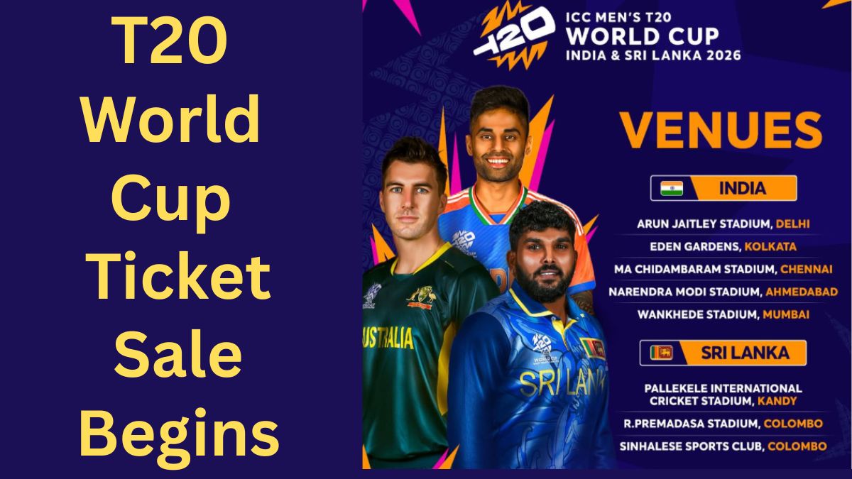 T20 World Cup 2026 Tickets Out Now — Indian Fans’ Festival of Joy Begins