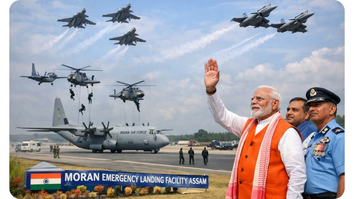 PM Modi Inaugurates Moran Emergency Landing Facility: A Major Boost to National Security