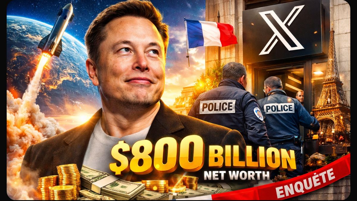 Elon Musk Crosses $800 Billion Mark Amid Separate Investigation into X in France