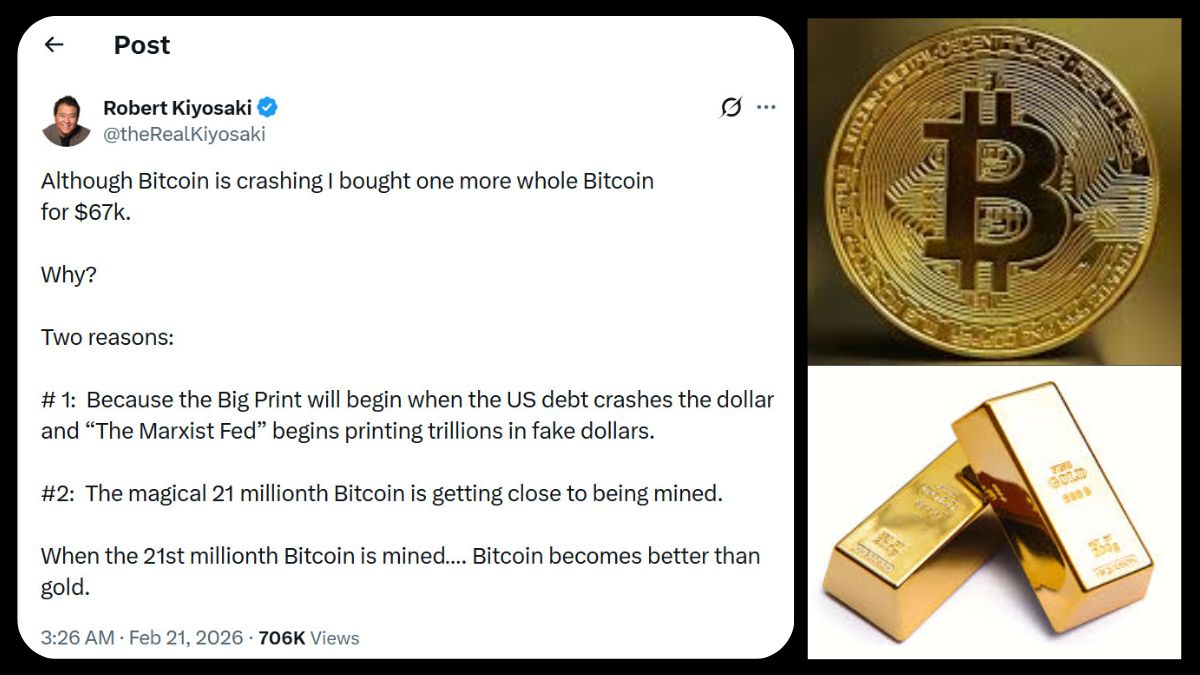 Robert Kiyosaki’s big claim about Bitcoin