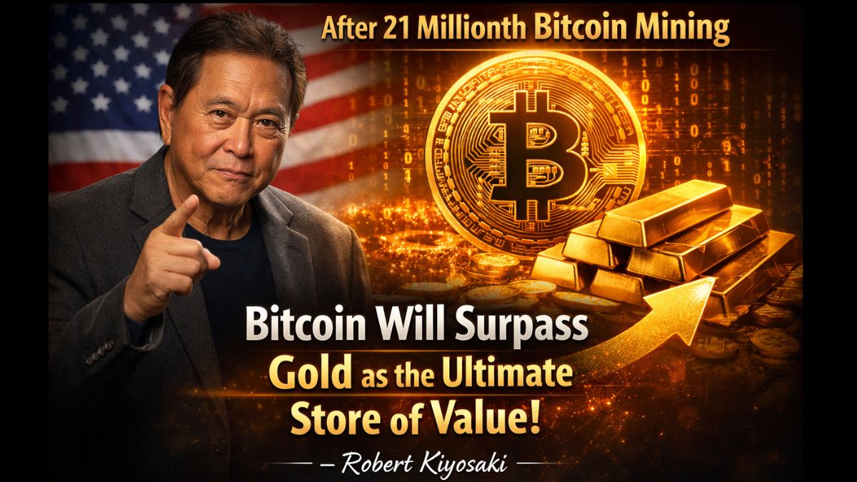 After 21 millionth Bitcoin Mining, Bitcoin Will Become a Bigger Store of Value Than Gold, Claims Robert Kiyosaki