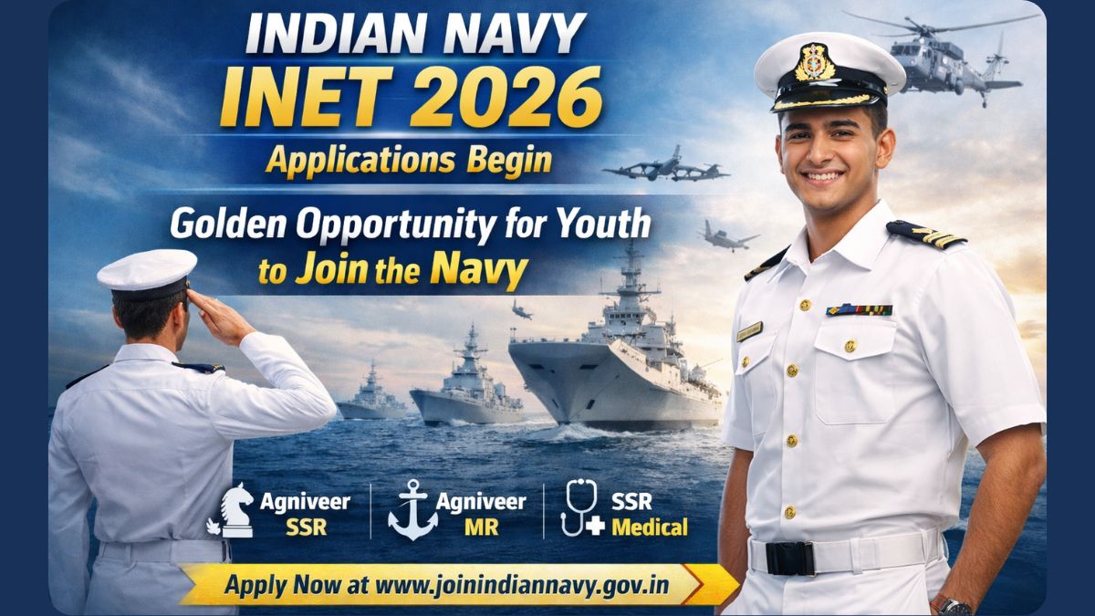 Indian Navy INET 2026 Applications Begin, Golden Opportunity for Youth to Join the Navy