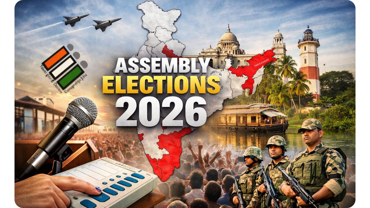 Assam and Four Other States Gear Up for Assembly Elections 2026, Political Heat Rises as Countdown to Crucial Polls Begins