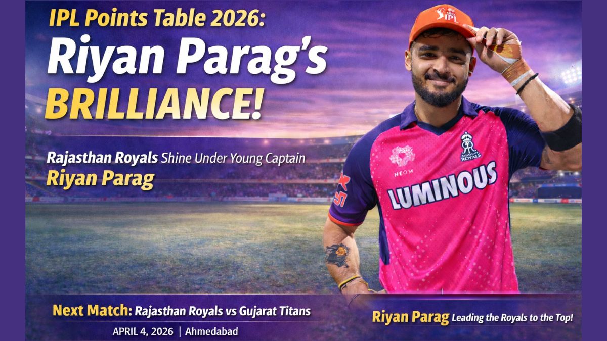 IPL Points Table 2026: Riyan Parag’s brilliance sets early tone