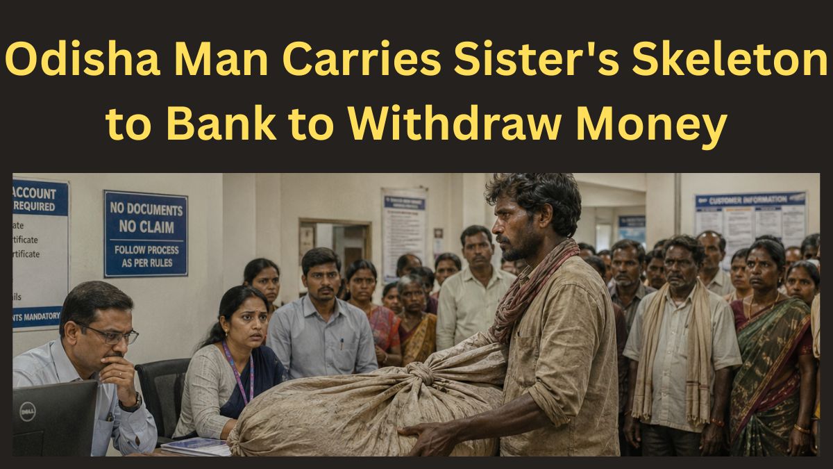 No Papers, No Help, No Choice: Odisha Man Carries Sister's Skeleton to Bank to Withdraw Money