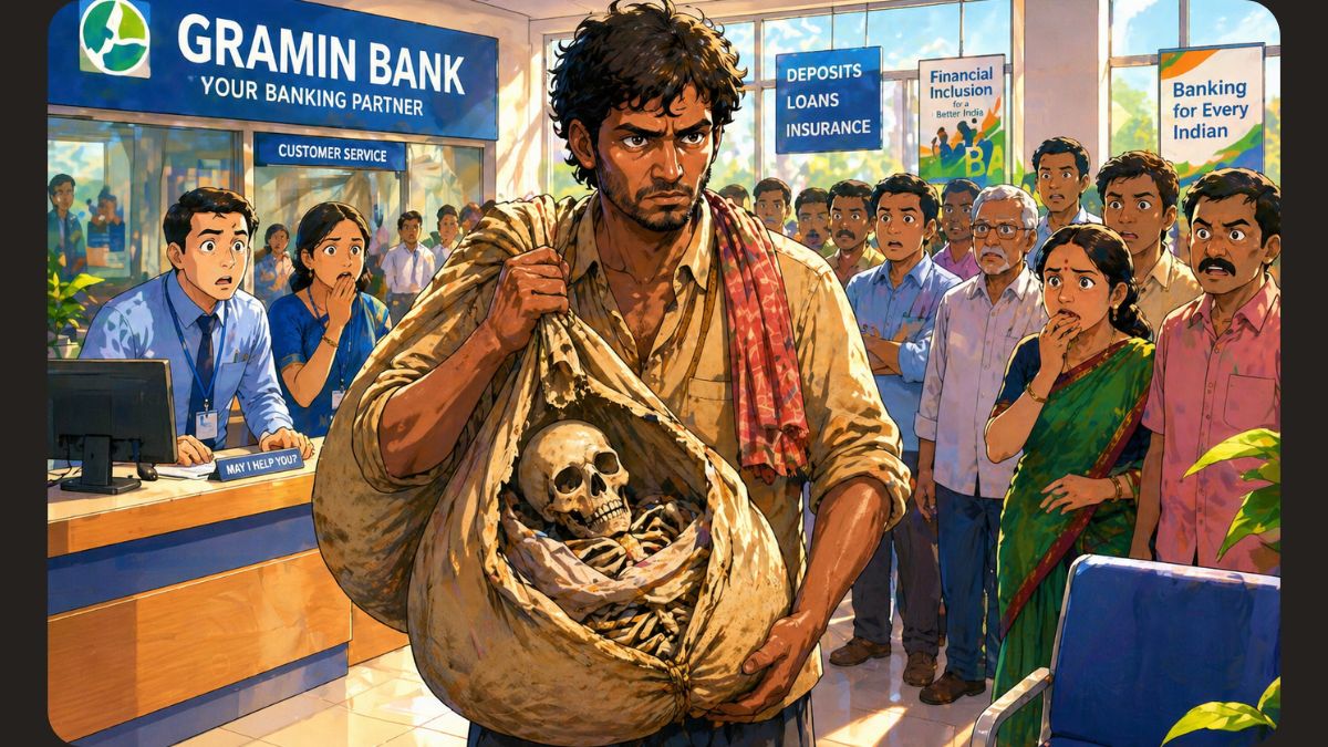 Odisha Man Carries Sister's Skeleton to Bank to Withdraw Money and Shocks the Entire Nation
