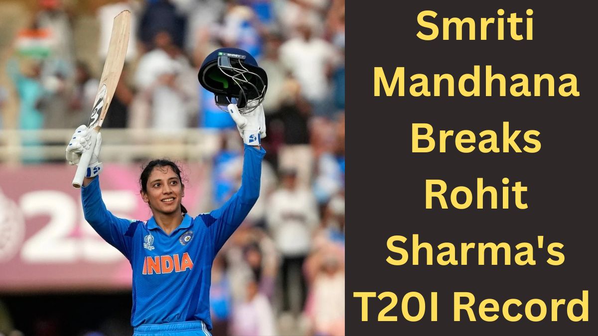 Smriti Mandhana Breaks Rohit Sharma's T20I Record