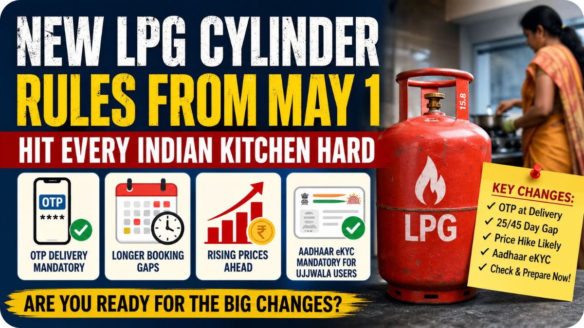 From Your Door to Your Wallet, New LPG Cylinder Rules from May 1 Touch Every Part of Home Life