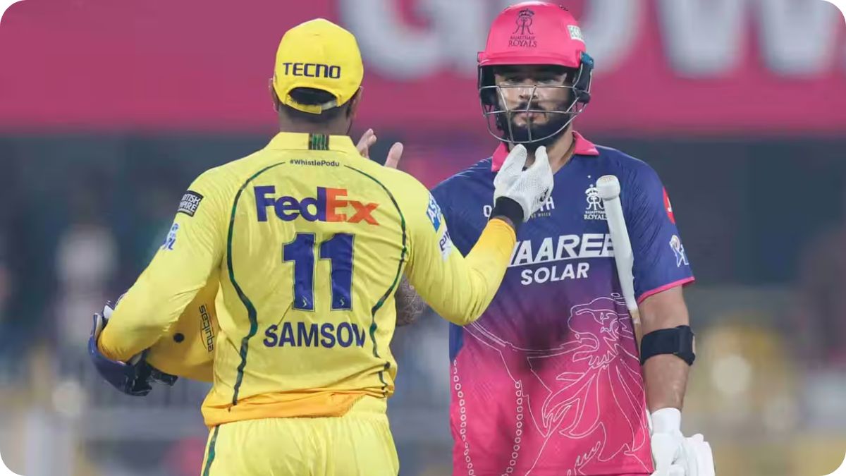 IPL 2026: Sanju Samson and Riyan Parag during a match