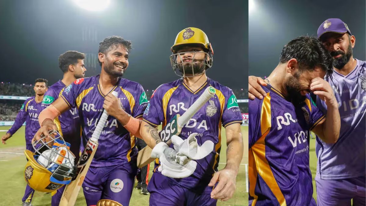 Emotional Rinku Singh after the win!