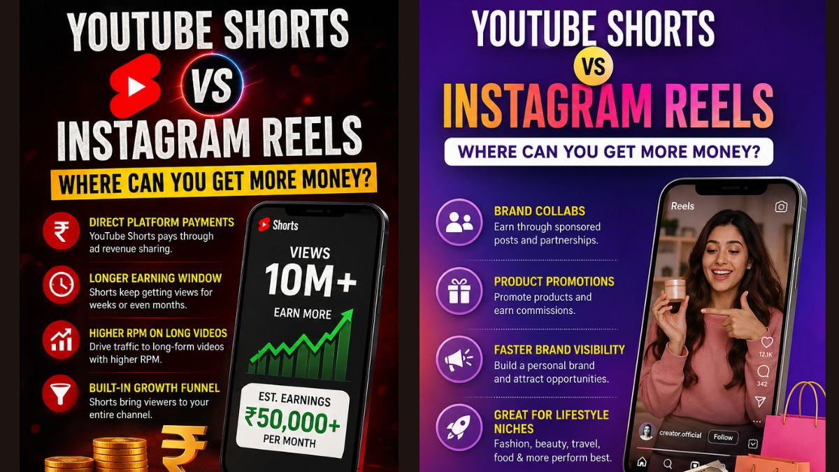 YouTube Shorts vs Instagram Reels: Where Can You Get More Money Without Wasting Years of Your Life?