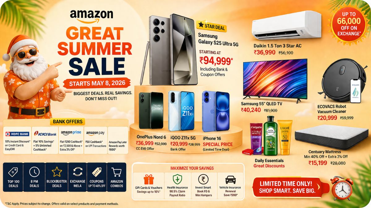 Amazon Great Summer Sale 2026 Is Here and the Insane Discounts Starting May 8 Are Too Good for Most Indians to Ignore