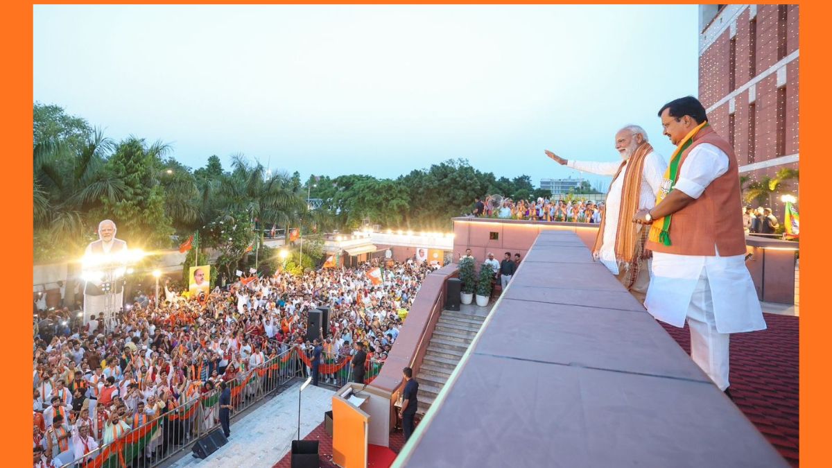 BJP celebrates the historic victory
