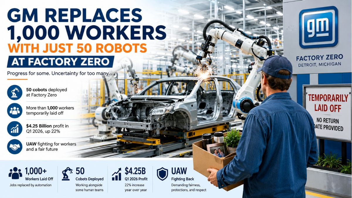 GM's Ruthless Robot Swap Leaves 1,000 Workers Devastated While Profits Soar