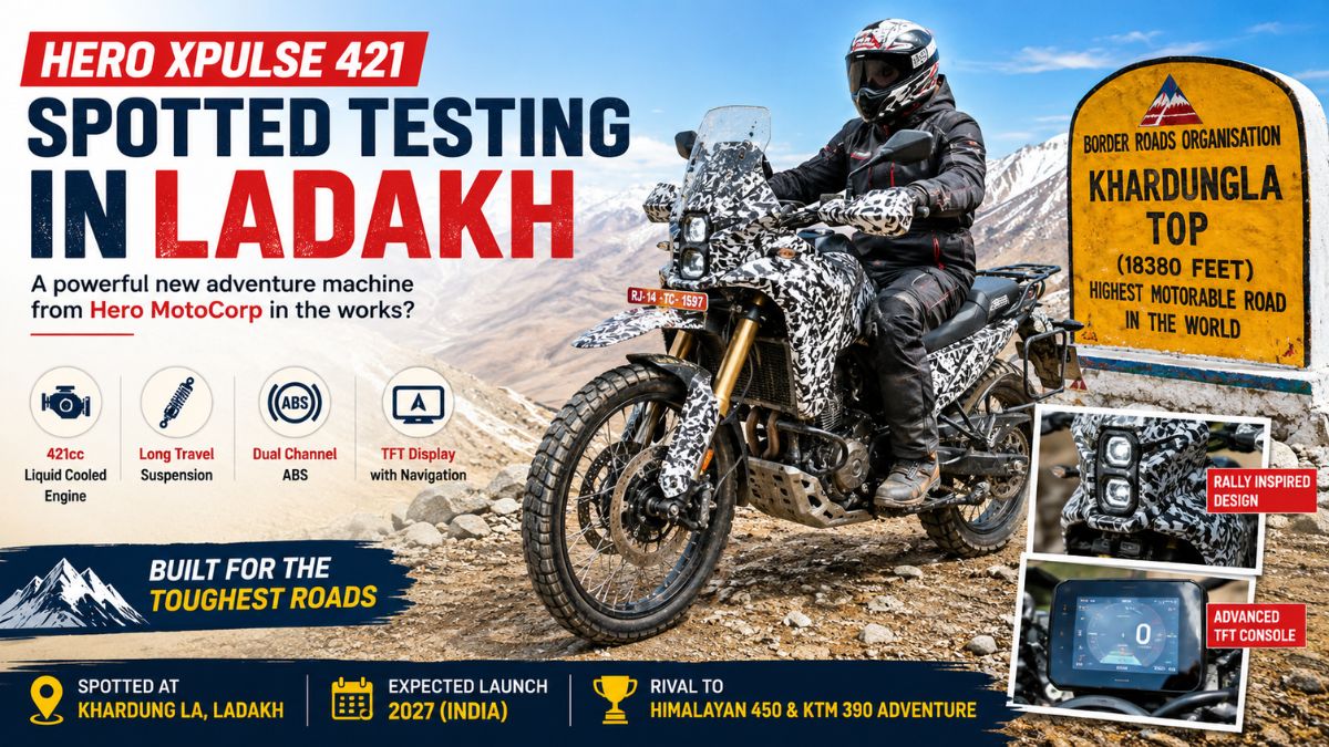 Hero Xpulse 421 Spotted Testing in Ladakh