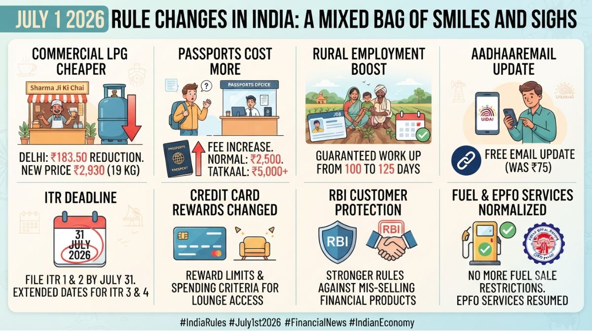 July 1 2026 Rule Changes in India Bring Smiles to Some and Sighs to Others 3 Joyful Relief as Commercial LPG Prices Crash from July 1