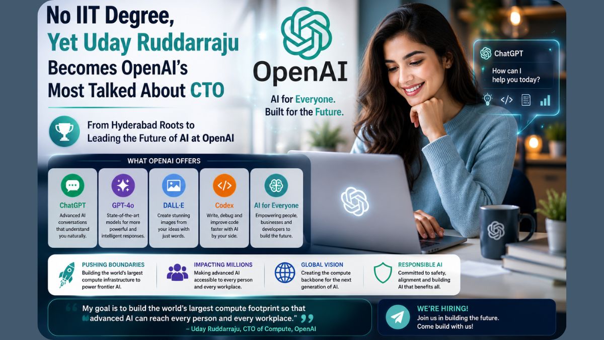 No IIT Degree, Yet Uday Ruddarraju Becomes OpenAI's Most Talked About CTO 2 Proof That Dreams Don't Need an IIT Tag: Uday Ruddarraju Conquers OpenAI
