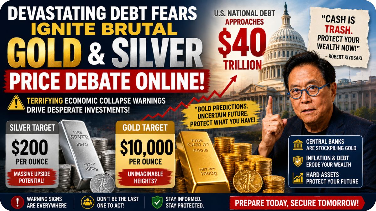 Devastating Debt Fears Ignite Brutal Gold and Silver Price Debate Online
