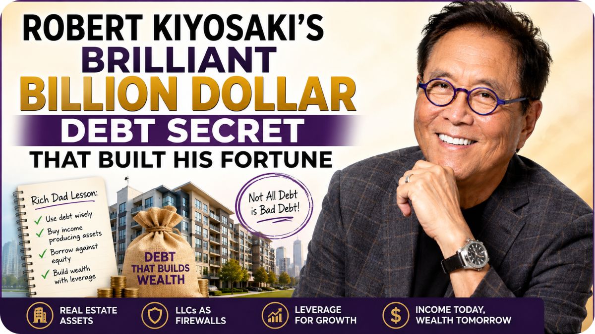 Robert Kiyosaki's Brilliant Billion-Dollar Debt Secret That Built His Fortune 2 Robert Kiyosaki's Brilliant Billion-Dollar Debt Secret That Built His Fortune