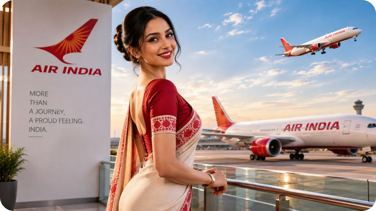 Assam's Gamosa Shines Bright in Air India Express Uniforms 3 Assam's Beloved Gamosa Finally Gets the Spotlight It Deserves (AI-generated representational illustration)