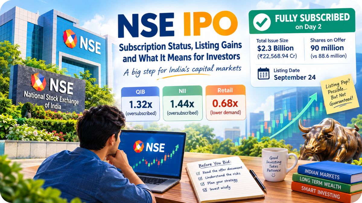 NSE IPO Subscription Status and Listing Gains: Big Money Brings Fresh Hope Before the Debut 3 Massive Anchor Backing Brings Fresh Hope to the NSE Debut on September 24